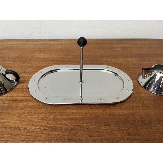 Postmodern Italian Sugar and Milk Tray by Micheal Graves for Alessi, 1980s, Set of 3 For Sale - Image 12 of 18
