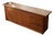 Vintage Mid-Century Modern Walnut Credenza With Glass Top For Sale