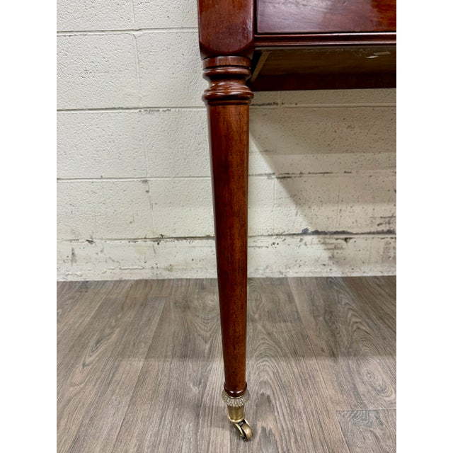 Vintage Bombay Company English or Georgian Revival Style Mahogany Writing Desk For Sale In Kansas City - Image 6 of 12
