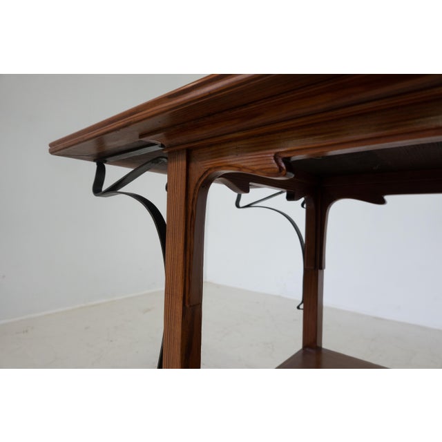 Art Nouveau Victor Horta Side Table, 1900s For Sale - Image 5 of 10