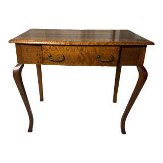 Antique 19th Century Burr Wood Louis XV Style Desk For Sale