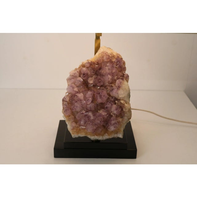 Belgian Amethyst Table Lamp, 1970s For Sale - Image 8 of 13
