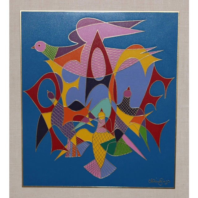 Mid-Century Modern Chaim Gross Enamel 'Peace' Art For Sale - Image 3 of 8