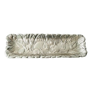 Vintage Arthur Court Bunny Tray For Sale