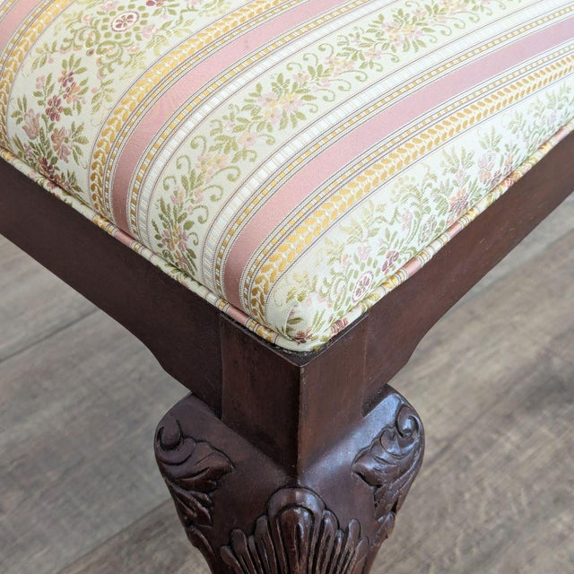 Set of Eight Ethan Allen English Chippendale Dining Chairs For Sale - Image 11 of 13