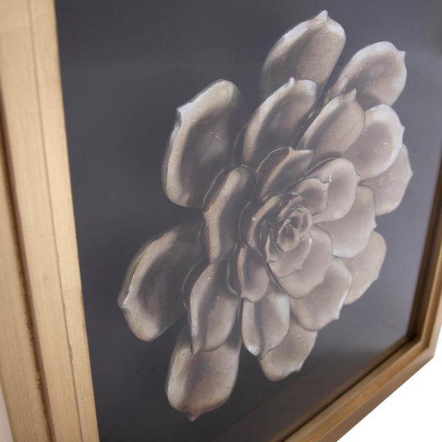 Traditional Camellia Flower Wood Wall Art For Sale - Image 3 of 8