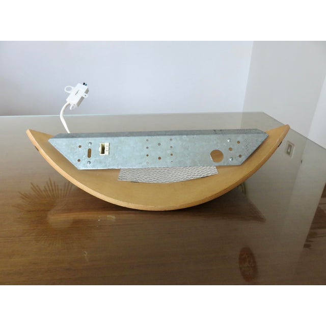 Scandinavian Wall Lights in Bentwood and Brass, 1980s, Set of 2 For Sale - Image 13 of 14