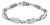 14K White Gold 2.00 Cttw Invisble-Set Princess Diamond Link Bracelet (I1-I2 Clarity, I-J Color) - 7.25" For Sale