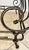 Vintage Signed Brown Jordan "Autumn Guild" Wrought Iron Queen Sleigh Bed For Sale - Image 12 of 16