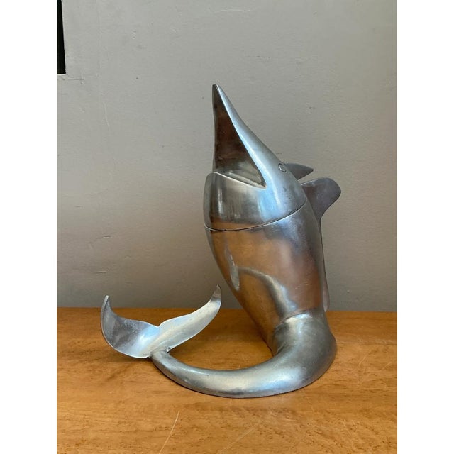 Retro Metal Dolphin Beverage Cooler For Sale - Image 4 of 13