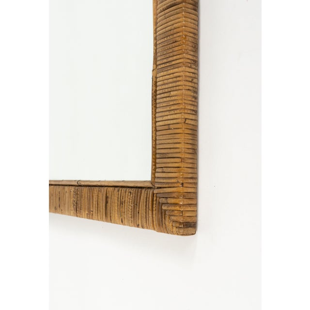 Midcentury Wall Mirror in the style of Vivai Del Sud, Italy, 1970s For Sale - Image 8 of 11