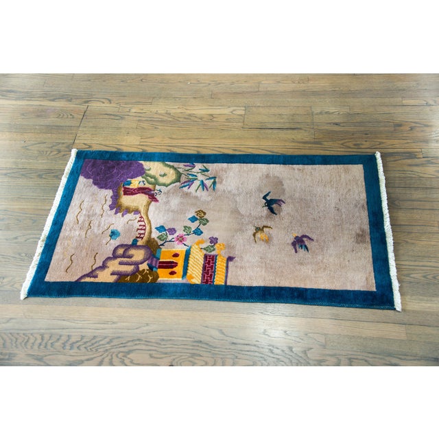 Early 20th Century Chinese Art Deco Rug For Sale - Image 4 of 14