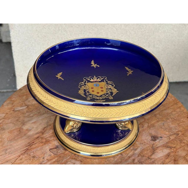 This is a compote made by Jaget & Pinon, based in Tours, France. It is possibly from the early 20th century and is not...