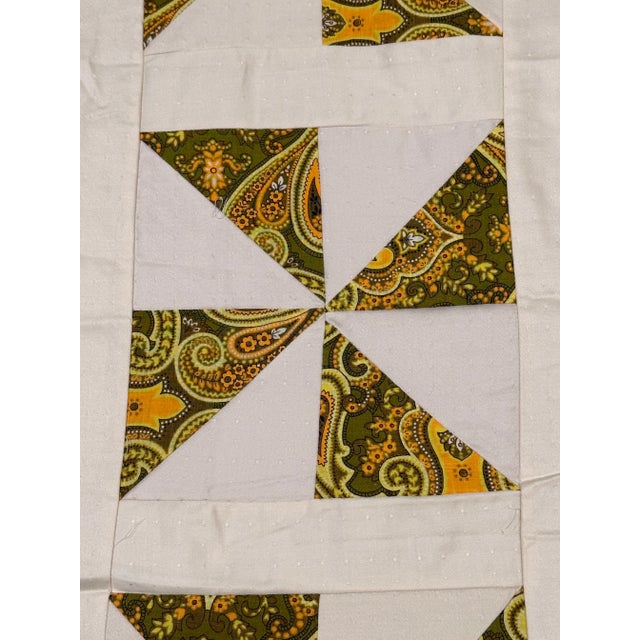 Vintage quilted top ready for the batting and backing to complete. Most of the hours have been put in! Grandma’s yellow...