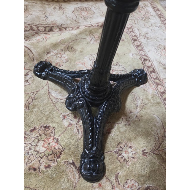 Mid 20th Century Marble Top Bistro Cafe Table For Sale - Image 11 of 14