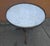 White Mid-Century French Mahogany Marble Top Galleried Gueridon Table For Sale - Image 8 of 10