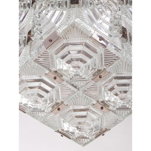 1960s Bohemian Glass Cube Ceiling Light by Stone Shenows, 1960s For Sale - Image 5 of 12