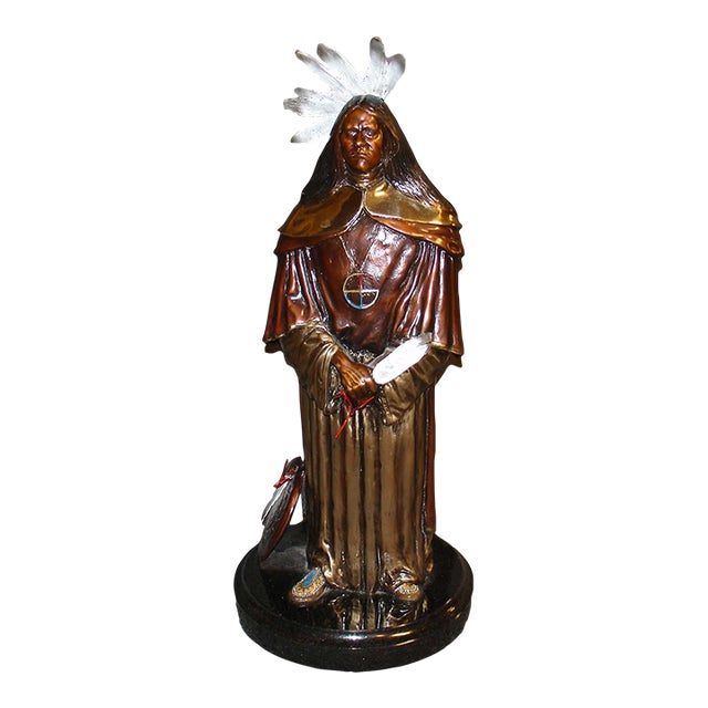 1990s Jd Challenger "White Men Medicine" Le Bronze Sculpture Signed For Sale