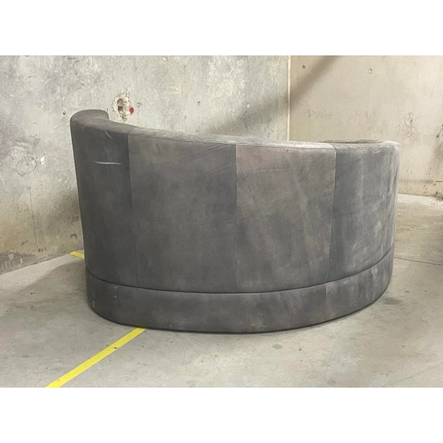 1990s Vladimir Kagan Dot Com Sofa, American Leather, Usa, Circa 1997 For Sale - Image 5 of 12
