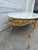 Vintage French Louis XV Style Marble-Top Coffee Table With Carved Floral Apron and Cabriole Legs For Sale - Image 4 of 12
