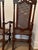 Wood Pair Carved Oak Throne Chair Antique Hall Chairs For Sale - Image 7 of 12