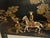 Mid-20th Century Chinoiserie Black Lacquer Hand-Painted Wall Mirror For Sale - Image 4 of 8