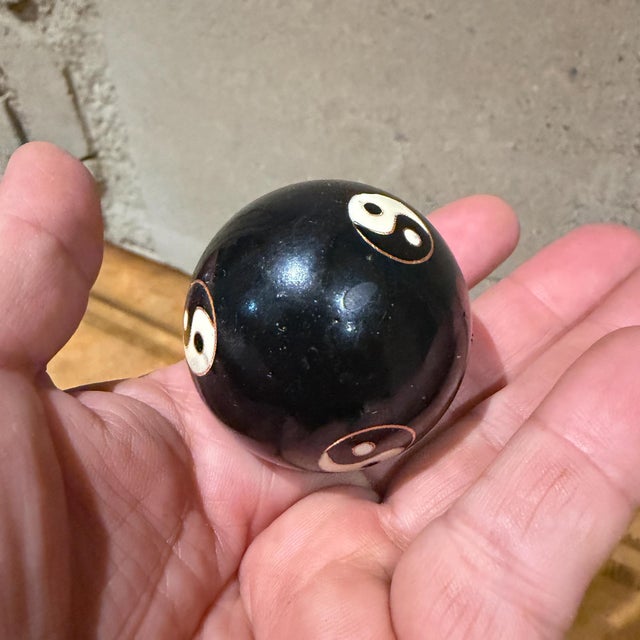 Set of Vintage Chinese Baoding Balls Vintage For Sale - Image 9 of 11