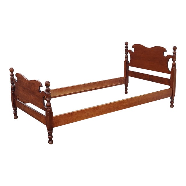 Vintage Georgian Style Mahogany Twin Bedframe For Sale