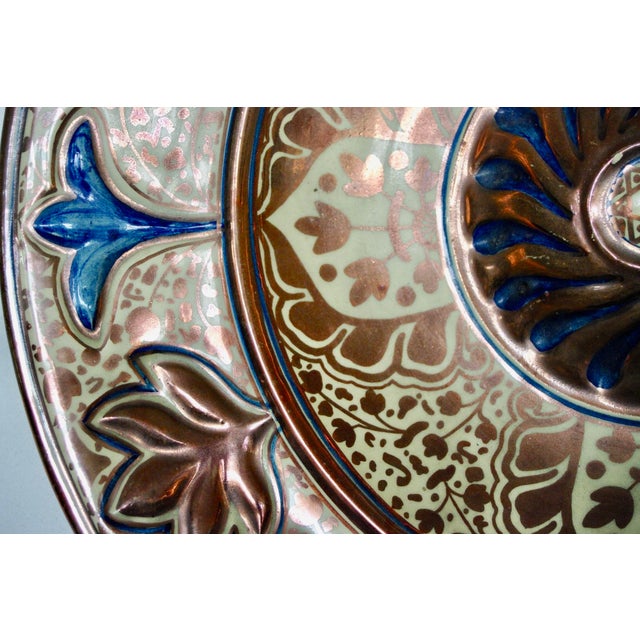 Ceramic Large Presentation Platter with Chandelier, Seville, 16th Century For Sale - Image 7 of 10