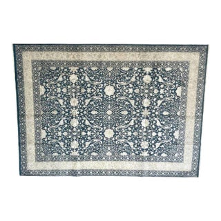 Silk and Wool Agra Carpet , 8'10" X 12'2" For Sale