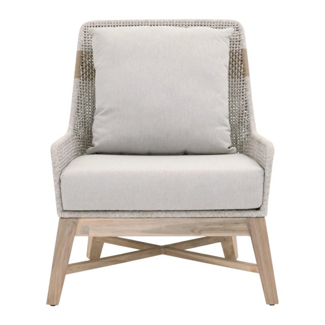 Tapestry Teak & Rope Outdoor Club Chair For Sale - Image 12 of 12