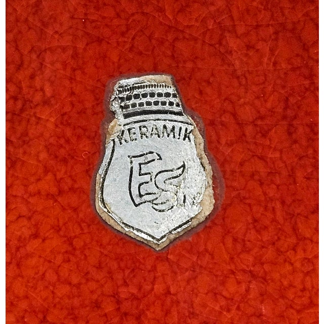 Ceramic McM, Red Fat Lava Vase For Sale - Image 7 of 11
