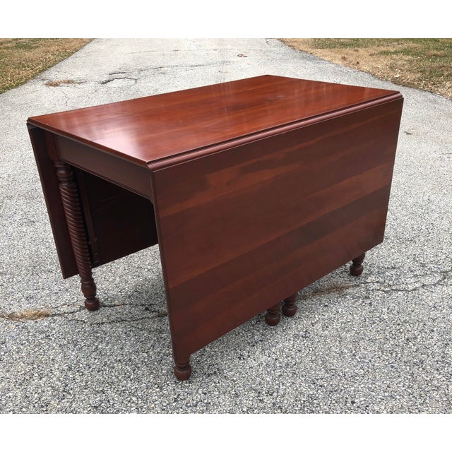 1950s Willett Wildwood Cherry Gate Leg Drop Leaf Table Chairish