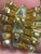 Metal Schreiner of New York: Vintage Starburst Earrings With Amber and Citrine Glass Crystal, Pair For Sale - Image 7 of 10