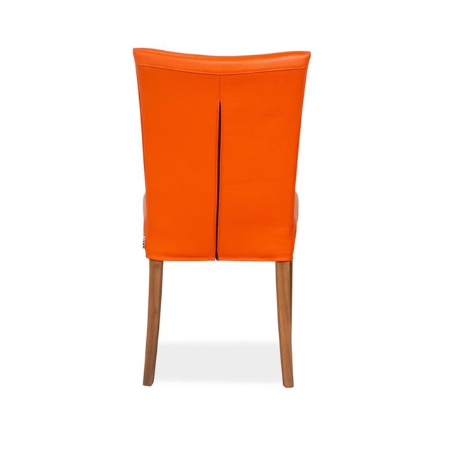 Orange Leather Chair from Bert Plantagie For Sale - Image 12 of 14