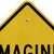 Imagine Art Here XXIV - Original Pop Art Street Sign Steel Wall Sculpture For Sale In Los Angeles - Image 6 of 9