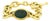 1990s Vahe Naltchayan 18k Gold Onyx and Carnelian Intaglio Bracelet For Sale