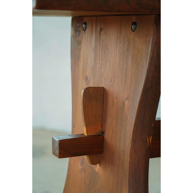 Danish Rustic Wabi Sabi Dining Table in Pine, 1950s For Sale - Image 9 of 18