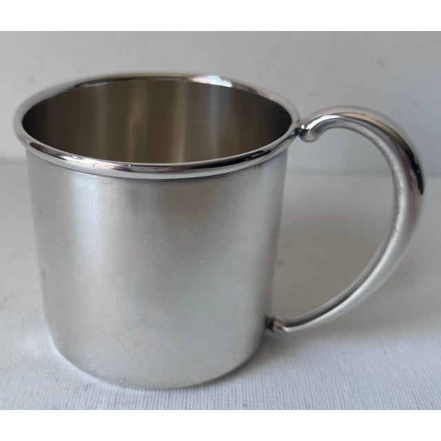Vintage Sterling Silver Hallmarked Child's Cup For Sale - Image 9 of 9