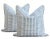 Contemporary Pillows in Teal and White - a Pair For Sale In Sacramento - Image 6 of 6