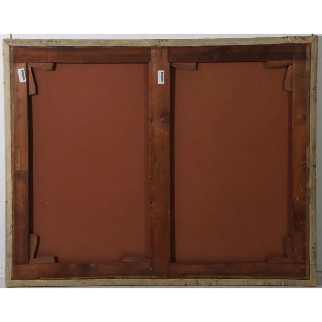 Blue Circle of Jean Baptiste Van Loo, Large 18th Century English Portrait Painting of an Aristocrat For Sale - Image 8 of 11