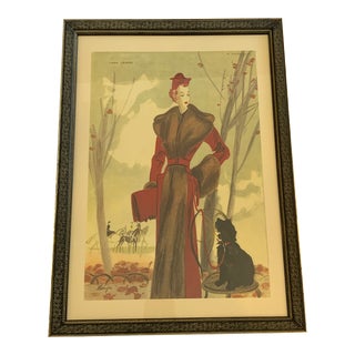 Chanel Framed Ad Print - 1930's For Sale