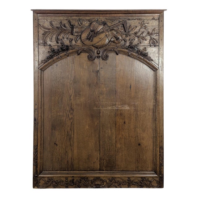 Oak Panel with Allegories of the Arts For Sale