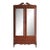 Late 19th Century Antique Mahogany Wardrobe Armoire With Original Mirrors For Sale