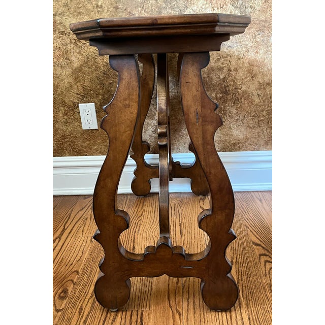 Traditional Century Furniture Chairside Table For Sale - Image 3 of 11