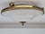 Neoclassical Empire Plafonniere Ceiling Lamp in Opaline Glass and Gilt Brass, 1940s For Sale - Image 15 of 15
