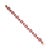 Not Yet Made - Made To Order 12.37 CTW Pear Cut Floral Pure Red Ruby & Diamond Bracelet in 14k Yellow Gold For Sale - Image 5 of 13