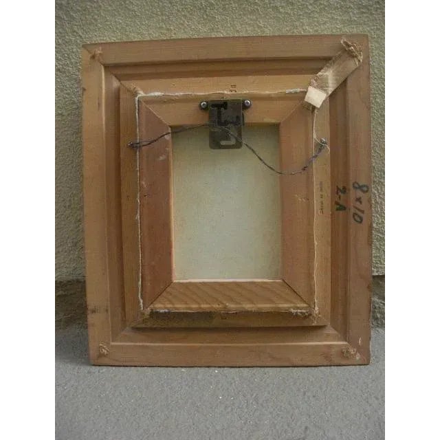 Wood Late 20th Century White Iris Floral Still Life Painting, Framed For Sale - Image 7 of 8