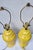 Pair of Vintage Yellow Ginger Jar 3-Way Lamps For Sale - Image 4 of 10
