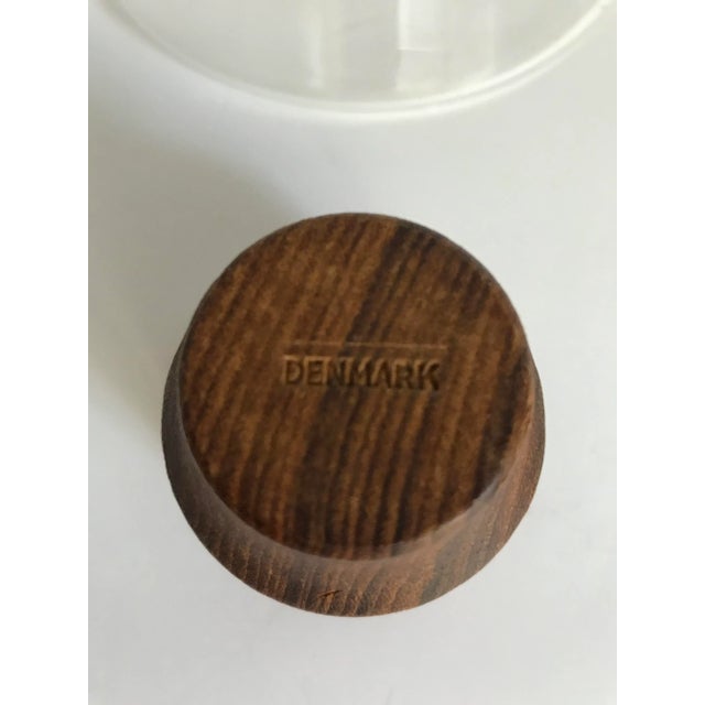 Mid-Century Modern Vintage Denmark Teak and Glass Decanter For Sale - Image 3 of 5